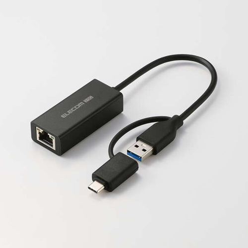 ELECOM エレコム 有線LANアダプター USB Type-C 2.5Gbps EDC-QUA3CV2-B ブラック