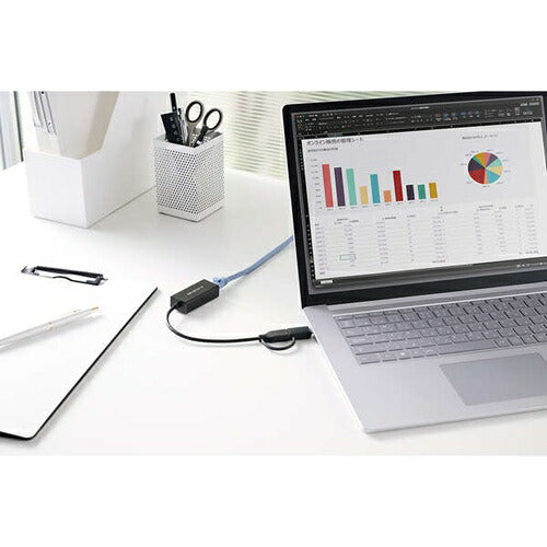 ELECOM エレコム 有線LANアダプター USB Type-C 2.5Gbps EDC-QUA3CV2-B ブラック