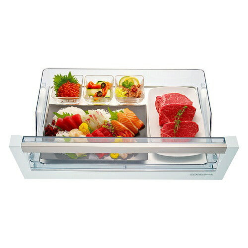 6ドア 冷蔵庫 540L 幅65cm 観音開き フレンチドア まるごとチルド まんなか冷凍室 日立 R-H54TG-S