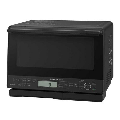 スチームオーブンレンジ 31L ワイド＆フラット ヘルシーシェフ ブラック 日立 MRO-S8C-K