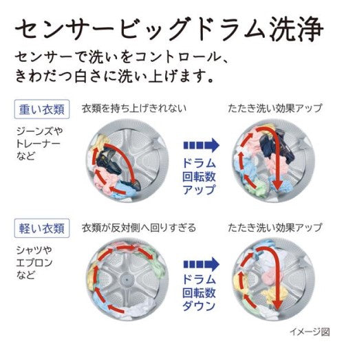 ドラム式洗濯乾燥機 ビッグドラム 左開き 洗濯11kg 乾燥6kg ホワイト 日立 BD-SG110KL-W