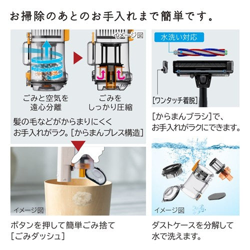 日立 スティッククリーナー ラクかるスティック ベージュ PV-BL3M C
