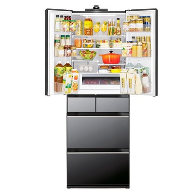 6ドア冷蔵庫 まんなか冷凍 HXCCタイプ クリスタルミラー 観音開き 内容量：540リットル 日立 R-HXCC54X X