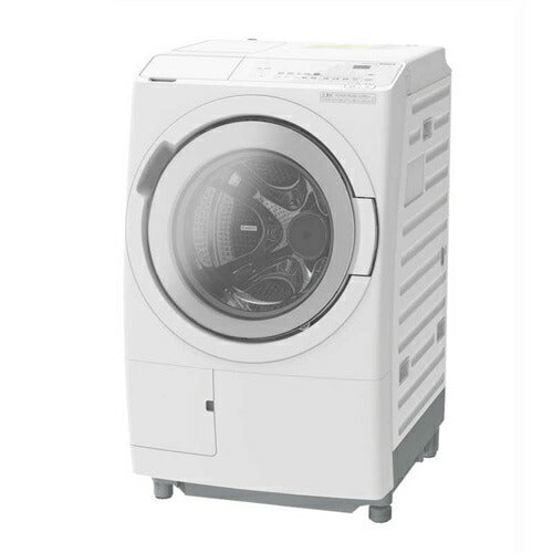 洗濯機 12kg ドラム式洗濯乾燥機 右開きタイプ 日立 BD-SW120MR(W) ホワイト 自動投入 スマホ連携 温水洗浄 らくメンテ スマートスピーカー対応