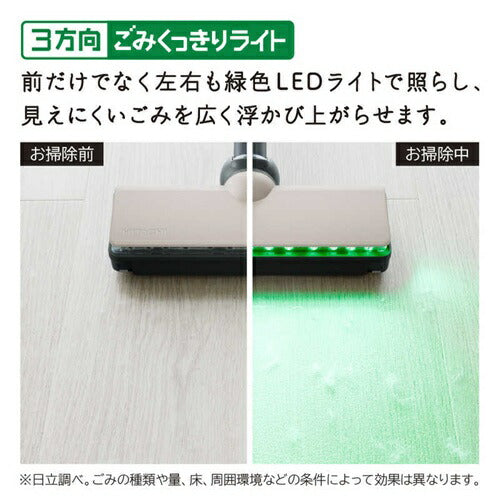 掃除機 紙パック式 日立 PKV-BK50P-C ベージュ スティック クリーナー コードレス式 かるパックスティック きわだつパワー