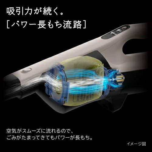 掃除機 紙パック式 日立 PKV-BK3P-C ベージュ 軽量1.1kg スティック クリーナー コードレス式 かるパックスティック