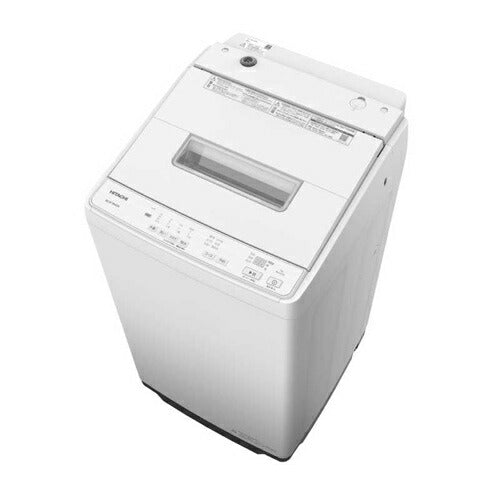 日立 全自動洗濯機 ビートウォッシュ ホワイト BW-G70P-W 洗濯・脱水7kg 自動槽洗い搭載 エアジェット乾燥 清潔 HITACHI