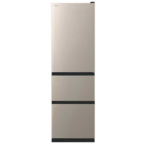 HITACHI 日立 3ドア冷蔵庫 Vタイプ 315L 右開き ライトゴールド R-V32Y(N)