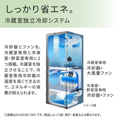 HITACHI 日立 5ドア冷蔵庫 HWSタイプ 470L 右開き ゴールド R-HWS47Y(N)