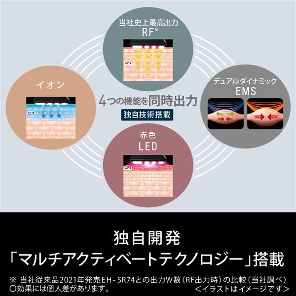 美顔器 バイタリフト RF【高出力RF/EMS/LED/イオン搭載/ブラック】 Panasonic パナソニック EH-SR85-K