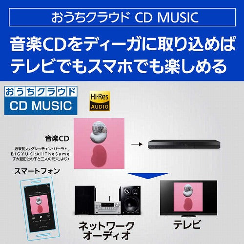 パナソニック Panasonic 1TB Wチューナー ブルーレイディスク