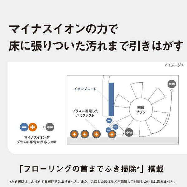 セパレート型コードレススティック掃除機 バランスモデル ホワイト パナソニック MC-NS100K-W