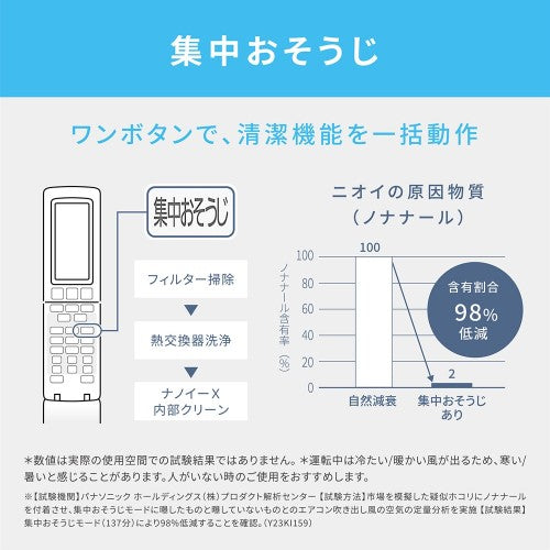 【工事費無料】 エアコン（23畳・単相200V） Eolia（エオリア） Xシリーズ ナノイーX搭載 無線LAN内蔵 フィルターお掃除ロボット エネチャージ クリスタルホワイト パナソニック CS-X715D2-W