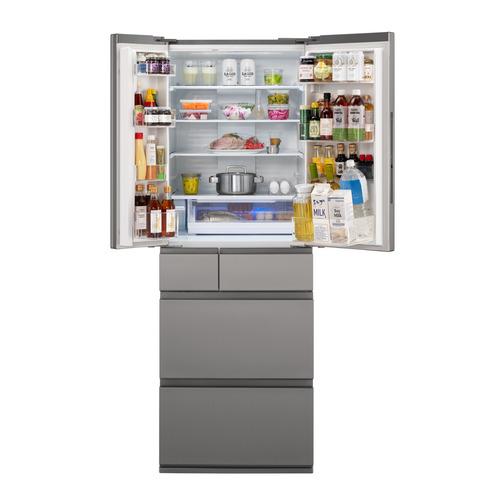 冷蔵庫 542L 観音開き 6ドア シルバー パナソニック NR-F54EY2-S
