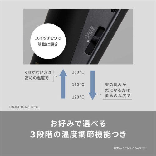コンパクトストレートアイロン ホワイト パナソニック EH-HV2B-W