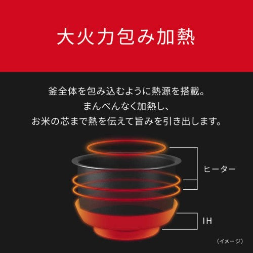 IHジャー炊飯器 5.5合 備長炭釜 ホワイト パナソニック SR-N210D-W
