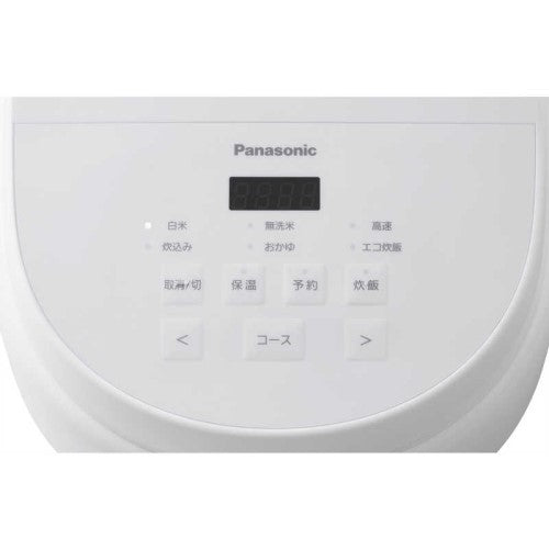 電子ジャー炊飯器 5.5合 マイコンジャー 黒角厚釜 ホワイト パナソニック SR-A110D-W
