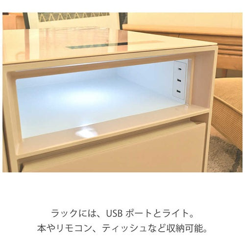 LOOZER ルーザー スマートテーブル 冷蔵庫付 STB80 ミントサファイア