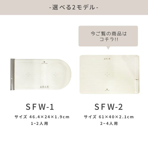 ロイヤル SAPPHIRE フードウォーマー 2～4人用 SFW-2 大型 卓上保温プレート 3段階温度調節 最大約100℃