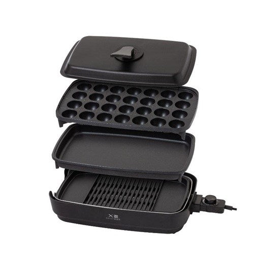 減煙焼き肉グリル 3枚プレート 山善 YHP-TX130（B）