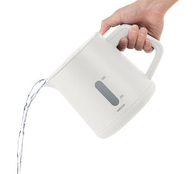 電気ケトル 湯こぼれ防止温調 ホワイト 山善 YKU-SC1210J-W