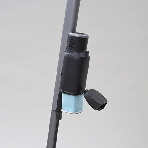 山善 縦型クリーナー ZKSP-L600 B 紙パック式 2WAY スティック＆ハンディ 掃除機 軽量1kg 充電式