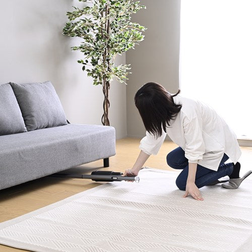 山善 縦型クリーナー ZKSP-L600 B 紙パック式 2WAY スティック＆ハンディ 掃除機 軽量1kg 充電式