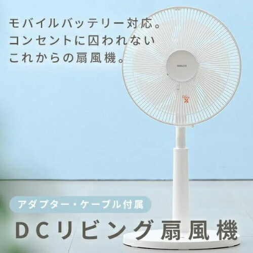 ヤマゼン YAMAZEN リビング扇風機 DCモーター YLRP-CJD301 30cm