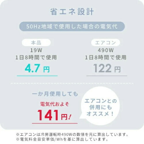 ヤマゼン YAMAZEN 卓上扇風機 デスクファン YDT-F189(WB) 18cm
