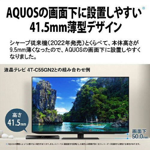 ブルーレイディスクレコーダー AQUOS ブルーレイ 2B-GW1シリーズ 2番組