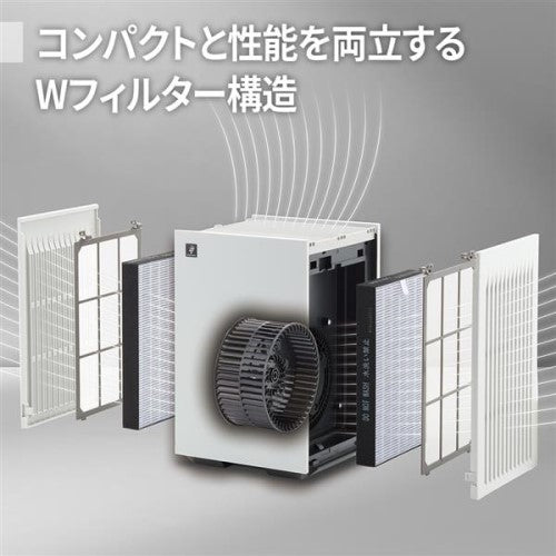 空気清浄機 空清18畳 プラズマクラスター7000搭載 ホワイト系 シャープ FU-T40-W