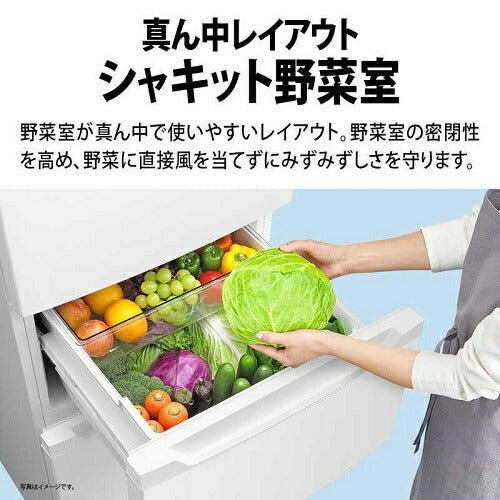 冷蔵庫 317L 3ドア（マットホワイト）【右開き】 シャープ SJ-PT32P-W