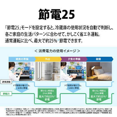 冷蔵庫 5ドア プラズマクラスター搭載 どっちもドア カームマットシルバー 左右両開き 内容量：455リットル シャープ SJ-XW46P-S