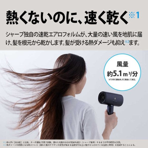 ヘアードライヤー ルミナスホワイト プラズマクラスタードライヤー シャープ IB-P802-W