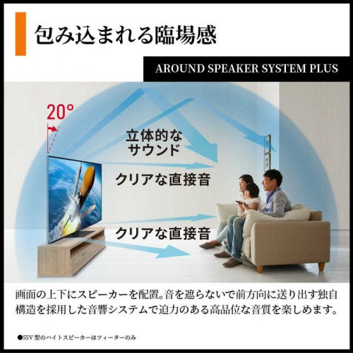 液晶テレビ AQUOS XLED 量子ドット mini LEDテレビ HP1/HP2ライン 55V型 シャープ 4T-C55HP1
