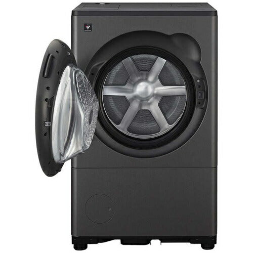シャープ ドラム式洗濯乾燥機 ES-8XS1-HL グレイングレー プラズマクラスター 左開き 洗濯/乾燥容量:8.0/4.0kg