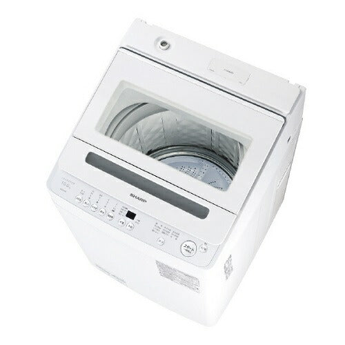 全自動洗濯機 洗濯・脱水容量10kg 穴なし槽 ホワイト系 シャープ ES-GV10K-W