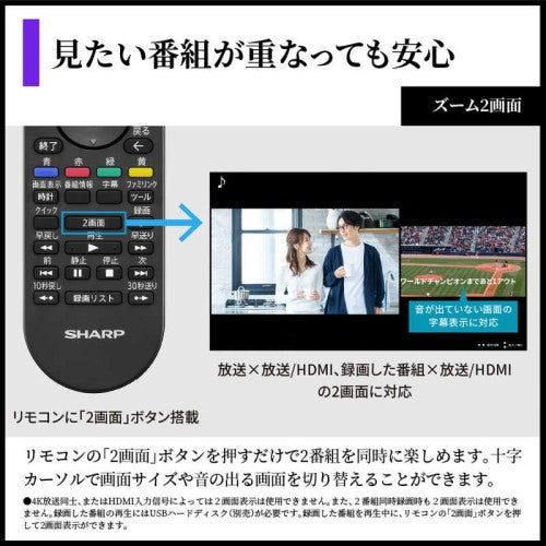 有機ELテレビ AQUOS OLED HQ2ライン 65V型 シャープ 4T-C65HQ2