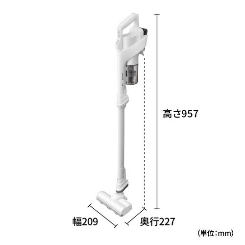 掃除機 コードレス スタンド付き 軽量 強力吸引 サイクロン式 RACTIVE Air ラクティブ エア シャープ EC-AR11-W ホワイト系
