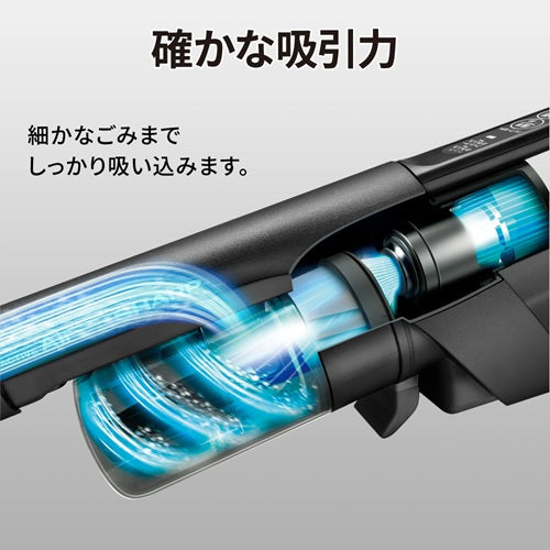掃除機 コードレス 軽量 強力吸引 RACTIVE Air シャープ EC-FR11-B ブラック系