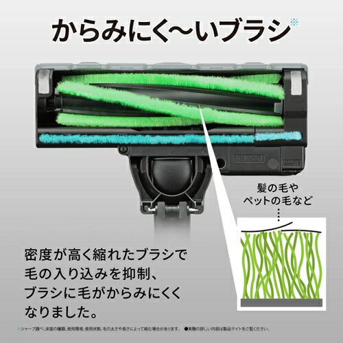 掃除機 コードレス 軽量 強力吸引 RACTIVE Air シャープ EC-FR11-B ブラック系