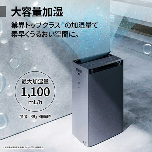 空気清浄機 シャープ KI-UX100-H グレー系 プラズマクラスター NEXT 加湿 適用畳数：46畳 最大適用畳数(加湿)：31畳 花粉対策 風邪対策 脱臭 除菌