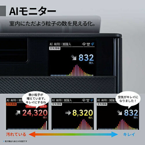 加湿空気清浄機 シャープ KI-UX75-H グレー プラズマクラスター