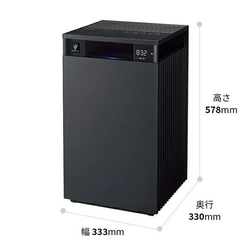 空気清浄機 Purefit(ピュアフィット) プラズマクラスター25000 最大風量12.0m3/分 清浄時間 6分(8畳) グレー系 シャープ FP-U120-H