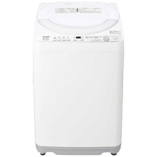 洗濯機 7kg シャープ ES-GE7K-W 全自動洗濯機 ホワイト系 新生活 一人暮らし 単身 穴なし漕 節水 清潔