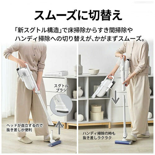 SHARP シャープ コードレススティック紙パック式掃除機 RACTIVE Air EC-KR50A-W