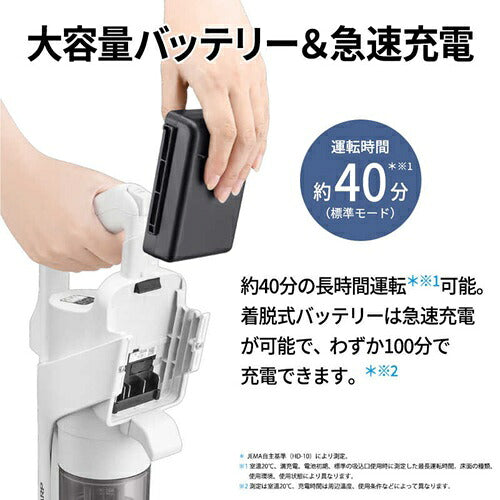 SHARP シャープ サイクロン式コードレススティック掃除機 RACTIVE Air EC-AR50A-W