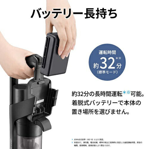 SHARP シャープ サイクロン式コードレススティック掃除機 RACTIVE Air EC-FR30-B