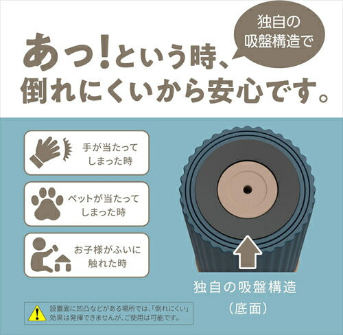 ドウシシャ DOSHISHA  加湿器 超音波式 ポータブル コードレス 充電式 上からカンタン給水 2電源対応 充電式 USB 加湿量50ml／h 容量400ml 充電使用時間4時間 Korobaan POTABLE コロバーン ネイビー KWY－053BNV