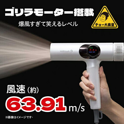 DOSHISHA ドウシシャ ハイパーゴリラドライヤー GRD-2501WH ホワイト